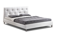 Baxton Studio Barbara White Modern Bed with Crystal Button Tufting - Queen Size Baxton Studio Barbara White Modern Bed with Crystal Button Tufting - Queen Size, Baxton Studio Affordable Modern Furniture