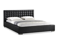 Baxton Studio Madison Black Modern Bed with Upholstered Headboard - Queen Size Baxton Studio Madison Black Modern Bed with Upholstered Headboard - Queen Size, Baxton Studio Affordable Modern Furniture