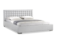 Baxton Studio Madison White Modern Bed with Upholstered Headboard - Queen Size Baxton Studio Madison White Modern Bed with Upholstered Headboard - Queen Size, Baxton Studio Affordable Modern Furniture