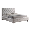 Baxton Studio Stella Crystal Tufted White Modern Bed with Upholstered Headboard - King Size Baxton Studio Stella Crystal Tufted White Modern Bed with Upholstered Headboard - King Size, BSBBT6220-White-King, Baxton Studio Affordable Modern Design