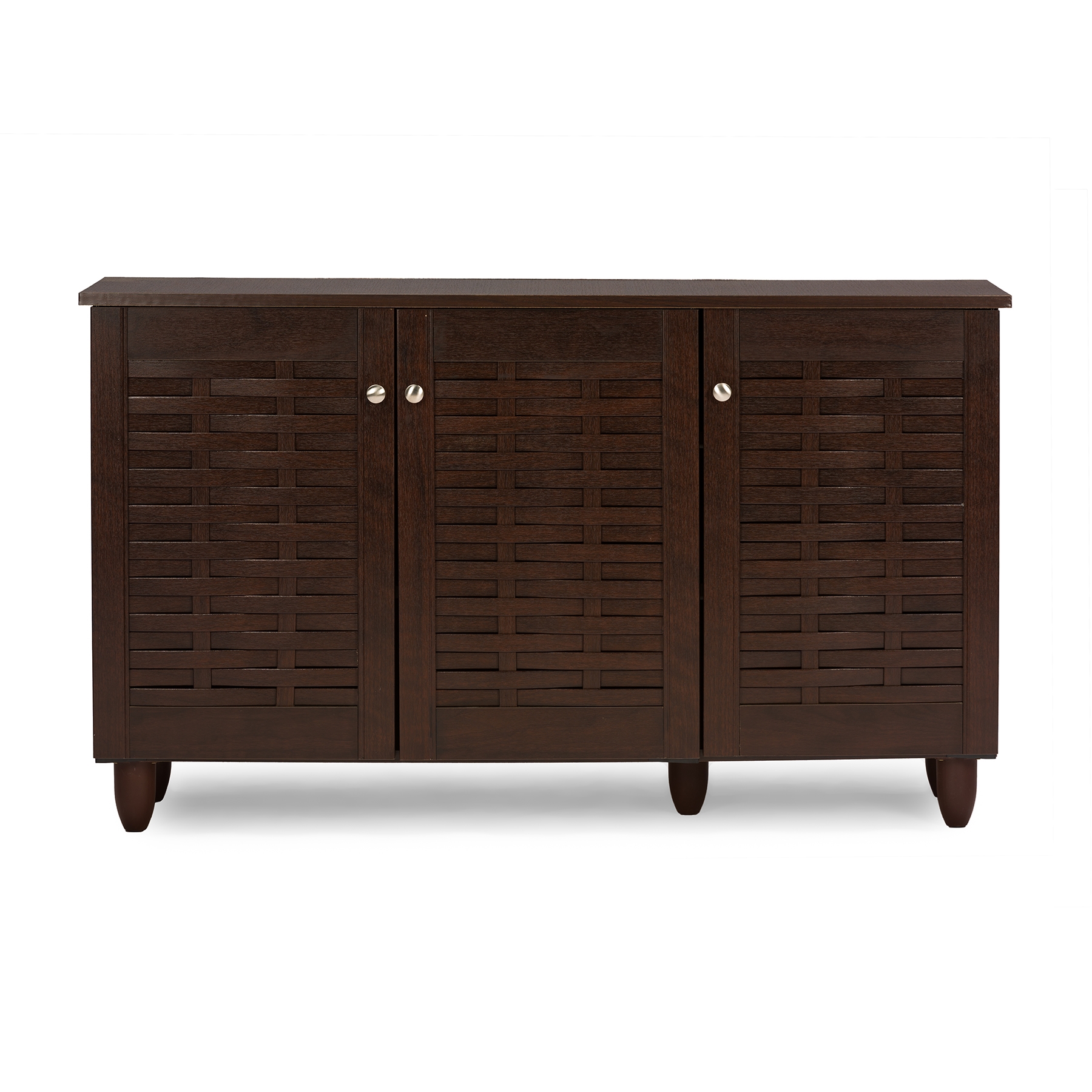 Timber Art Design Storage Cabinet 3 Door Cupboard Wenge Hallway Organiser Furniture Unit 
