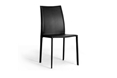 Set of 2 Rockford Black Leather Dining Chairs