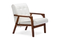 Baxton Studio Baxton Studio Mid-Century Masterpieces Club Chair - WhiteOne (1) Accent Chair