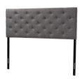 Baxton Studio Viviana Modern and Contemporary Grey Fabric Upholstered Button-tufted Queen Size Headboard Baxton Studio restaurant furniture, hotel furniture, commercial furniture, wholesale bedroom furniture, wholesale headboards, classic headboard