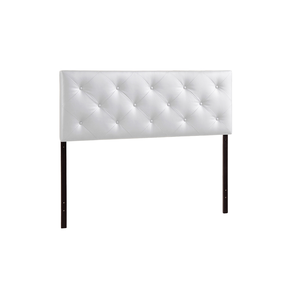Faux Leather Upholstered Headboard, White Leather Headboard King Bed