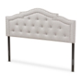 Baxton Studio Edith Modern and Contemporary Greyish Beige Fabric Full Size Headboard