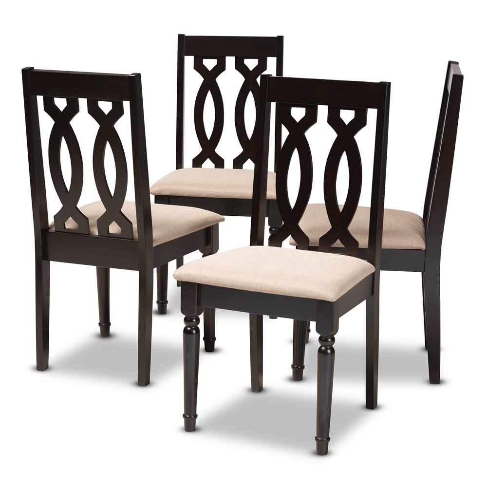Whole Dining Chairs, Dining Room Chairs Set Of 4 Dark Wood