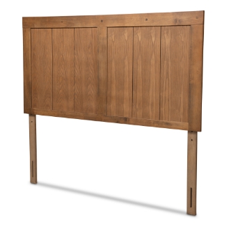 Baxton Studio Patwin Modern and Contemporary Transitional Ash Walnut Finished Wood King Size Headboard