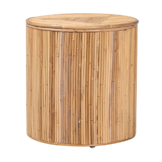 bali & pari Milagra Modern Bohemian Natural Rattan Coffee Table