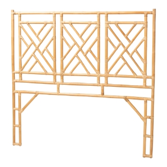 bali & pari Karavo Bohemian Natural Rattan King Size Standalone Headboard