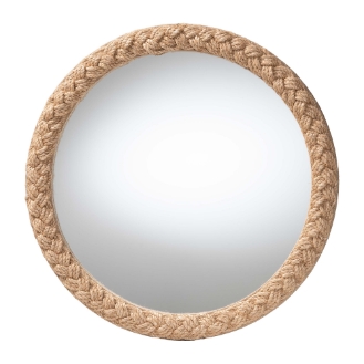 bali & pari Shara Coastal Braided Rope Accent Mirror