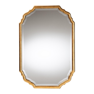Baxton Studio Pacino Antique Goldleaf Accent Wall Mirror