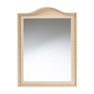 bali & pari Lailan Woven Grasscloth Mirror, Rectangle, Beige