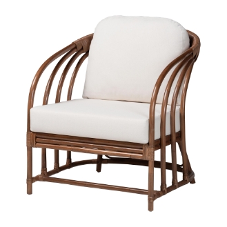 bali & pari Stan Natural Rattan Lounge Chair