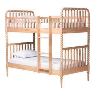 Baxton Studio Lucera 3-Drawer Daybed with Bobbin Frame, Twin, Beech Brown
