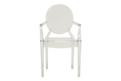 Ghost Chair - Clear Acrylic Stackable Arm Chair