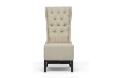 Baxton Studio Vincent Beige Linen Modern Accent Chair