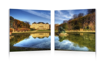 Baxton Studio French Chateaux Mounted Photography Print Diptych