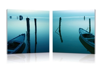 Baxton Studio Idle Shore Mounted Photography Print Diptych