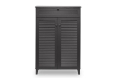 Baxton Studio Harding Espresso Shoe-Storage Cabinet