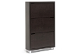 Baxton Studio Simms Dark Brown Modern Shoe Cabinet