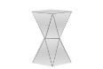 Baxton Studio Rebecca Contemporary Multi-Faceted Mirrored Side TableOne (1) End Table