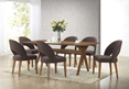 Baxton Studio Sumner Mid-Century Style "Walnut" Brown  5-Piece Dining SetOne (1) Dining Table, Four (4) Dining Chairs