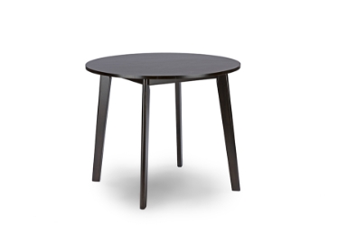 Baxton Studio Debbie Mid-Century Dark Brown Wood Round Dining TableOne (1) Dining Table