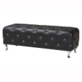 Baxton Studio Stella Crystal Tufted Black Modern Bench Baxton Studio Stella Crystal Tufted Black Modern Bench, BBT5119-black-Bench, Baxton Studio Affordable Modern Design