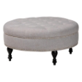 Baxton Studio Palfrey Beige Linen Modern Tufted Ottoman Palfrey Beige Linen Modern Tufted Ottoman, BS531-Beige-OTTO, Baxton Studio Affordable Modern Design