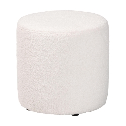 Baxton Studio Tori Modern and Contemporary Ivory Boucle Upholstered Ottoman Baxton Studio restaurant furniture, hotel furniture, commercial furniture, wholesale living room furniture, wholesale ottoman, classic ottoman
