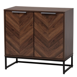 Baxton Studio Sadia Modern Walnut Brown Finished Wood Storage Cabinet Baxton Studio Sadia Modern Walnut Brown Finished Wood Storage Cabinet