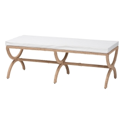 bali & pari Maliyah Japandi Natural Jute Accent Bench bali & pari Maliyah Japandi Natural Jute Accent Bench