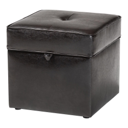 Baxton Studio Sydney Brown Modern Ottoman - Storage Ottoman Sydney Brown Modern Ottoman - Storage Ottoman , BSXB-01-dark brown, Baxton Studio Affordable Modern Design